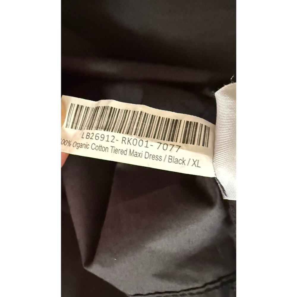 Quince 100% Organic Cotton Tiered Maxi Dress, Black, Size XL - Excellent! - Picture 5 of 5